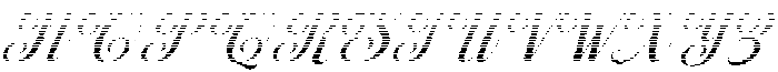Chocolate Strawberry Hatching Slant 24 Regular otf (400) Font UPPERCASE