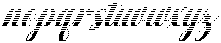 Chocolate Strawberry Hatching Slant 24 Regular otf (400) Font LOWERCASE