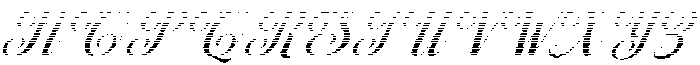 Chocolate Strawberry Hatching Slant 26 Regular otf (400) Font UPPERCASE