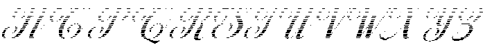 Chocolate Strawberry Hatching Slant 28 Regular otf (400) Font UPPERCASE