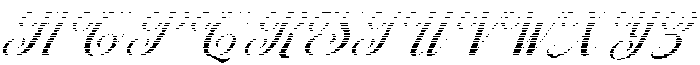 Chocolate Strawberry Hatching Slant 30 Regular otf (400) Font UPPERCASE