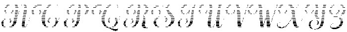 Chocolate Strawberry Hatching Slant 6 Regular otf (400) Font UPPERCASE