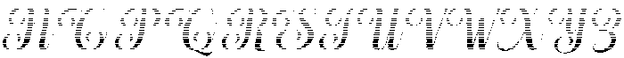 Chocolate Strawberry Hatching Slant 8 Regular otf (400) Font UPPERCASE
