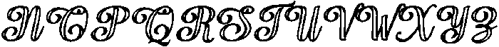 Chocolate Strawberry Outline Bold Slant 10 Regular otf (700) Font UPPERCASE