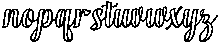 Chocolate Strawberry Outline Bold Slant 6 Regular otf (700) Font LOWERCASE
