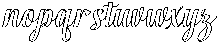 Chocolate Strawberry Outline Slant 12 Regular otf (400) Font LOWERCASE