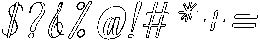 Chocolate Strawberry Outline Slant 14 Regular otf (400) Font OTHER CHARS
