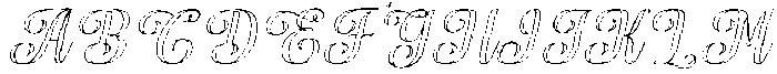 Chocolate Strawberry Outline Slant 14 Regular otf (400) Font