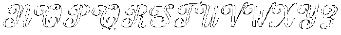 Chocolate Strawberry Outline Slant 14 Regular otf (400) Font UPPERCASE