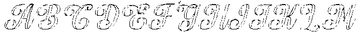 Chocolate Strawberry Outline Slant 16 Regular otf (400) Font