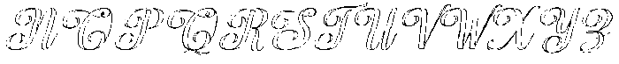 Chocolate Strawberry Outline Slant 16 Regular otf (400) Font UPPERCASE