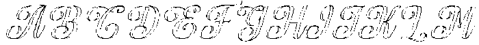 Chocolate Strawberry Outline Slant 18 Regular otf (400) Font