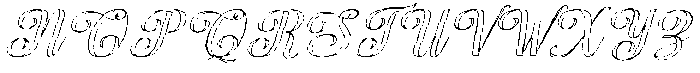 Chocolate Strawberry Outline Slant 18 Regular otf (400) Font UPPERCASE