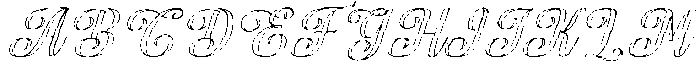 Chocolate Strawberry Outline Slant 20 Regular otf (400) Font