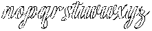 Chocolate Strawberry Outline Slant 20 Regular otf (400) Font LOWERCASE