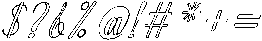 Chocolate Strawberry Outline Slant 22 Regular otf (400) Font OTHER CHARS