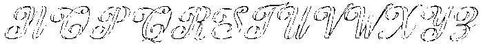 Chocolate Strawberry Outline Slant 22 Regular otf (400) Font UPPERCASE