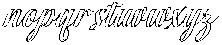 Chocolate Strawberry Outline Slant 24 Regular otf (400) Font LOWERCASE