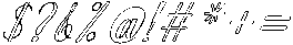 Chocolate Strawberry Outline Slant 26 Regular otf (400) Font OTHER CHARS