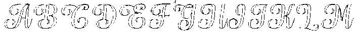 Chocolate Strawberry Outline Slant 6 Regular otf (400) Font