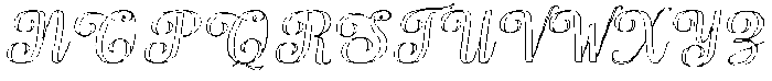 Chocolate Strawberry Outline Slant 8 Regular otf (400) Font UPPERCASE