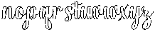 Chocolate Strawberry Outline Slant Regular otf (400) Font LOWERCASE