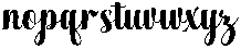 Chocolate Strawberry Regular otf (400) Font LOWERCASE