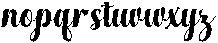 Chocolate Strawberry Sambo Slant 4 Regular otf (400) Font LOWERCASE