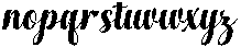 Chocolate Strawberry Sambo Slant 8 Regular otf (400) Font LOWERCASE