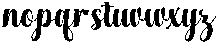 Chocolate Strawberry Sambo Slant Regular otf (400) Font LOWERCASE