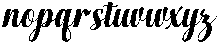 Chocolate Strawberry Slant 11 Regular otf (400) Font LOWERCASE