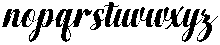 Chocolate Strawberry Slant 14 Regular otf (400) Font LOWERCASE