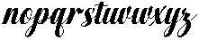 Chocolate Strawberry Slant 16 Regular otf (400) Font LOWERCASE