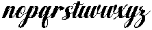 Chocolate Strawberry Slant 20 Regular otf (400) Font LOWERCASE