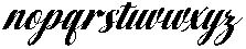 Chocolate Strawberry Slant 26 Regular otf (400) Font LOWERCASE