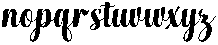 Chocolate Strawberry Slant 4 Regular otf (400) Font LOWERCASE