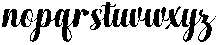 Chocolate Strawberry Slant 6 Regular otf (400) Font LOWERCASE