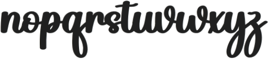 Chocolate Tumbler Regular otf (400) Font LOWERCASE