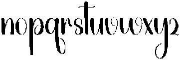 Chocolate Valentine Regular otf (400) Font LOWERCASE