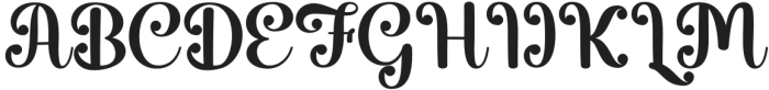 ChocolateBanana otf (400) Font UPPERCASE