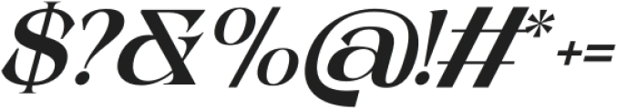 Choga Italic otf (400) Font OTHER CHARS