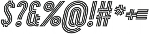 Chokana-Italic otf (400) Font OTHER CHARS