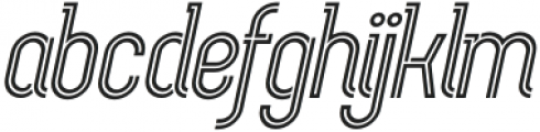 Chokana Light Italic otf (300) Font LOWERCASE