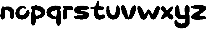 ChokoTheo-Regular otf (400) Font LOWERCASE