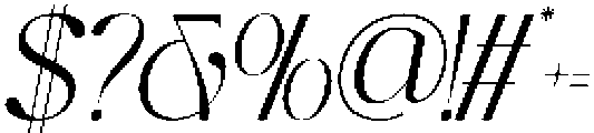 Cholmex-Oblique otf (400) Font OTHER CHARS