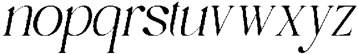 Cholmex-Oblique otf (400) Font LOWERCASE