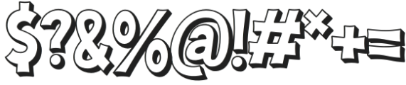 Chomiku 3D Regular otf (400) Font OTHER CHARS