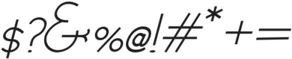 ChompaKole-Italic otf (400) Font OTHER CHARS
