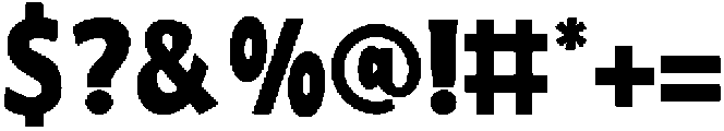 Chompy otf (400) Font OTHER CHARS