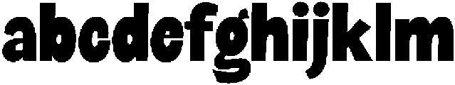 Chompy otf (400) Font LOWERCASE